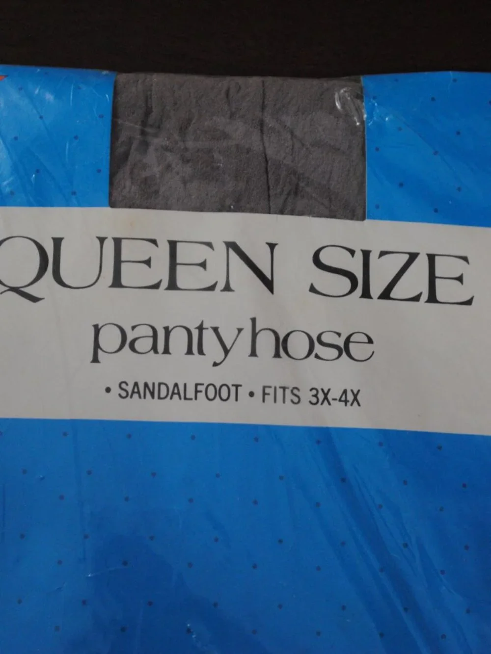 Vintage Super Value Queen Size Gray Plus Size Pany Hose Sandalfoot 3X 4X Sealed